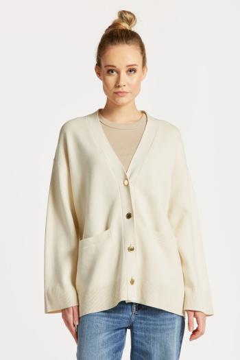 SVETR GANT RELAXED V-NECK CARDIGAN LINEN