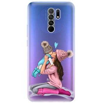 iSaprio Kissing Mom - Brunette and Boy pro Xiaomi Redmi 9 (kmbruboy-TPU3-Rmi9)