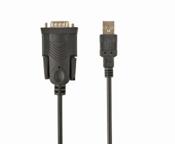 Kabel Cablexpert adapter USB-serial 1,5m 9 pin (com), černý