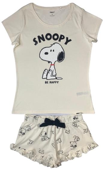 Eplus Dámské pyžamo - Snoopy krémové Velikost - dospělý: XL