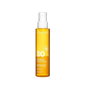 Clarins Opaľovací olej na telo a vlasy SPF 30 (Glowing Sun Oil) 150 ml