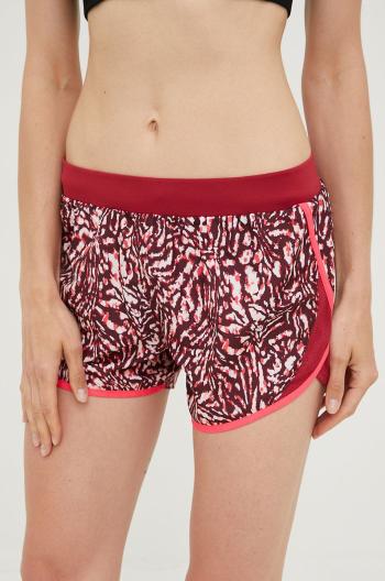 Tréninkové šortky Under Armour Fly By 2.0 dámské, růžová barva, vzorované, high waist