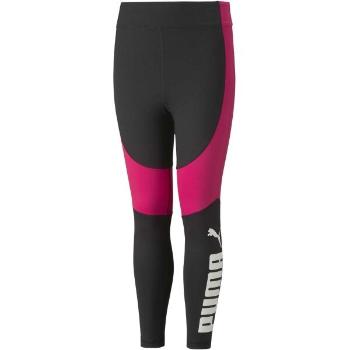 Puma FAVORITE LOGO HIGH-WAIST 7/8 LEGGINGSS LEGGINGS Dívčí legíny, černá, velikost