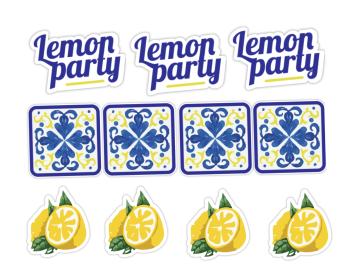 Personal Personalizované zápichy do koláčků - Lemon party