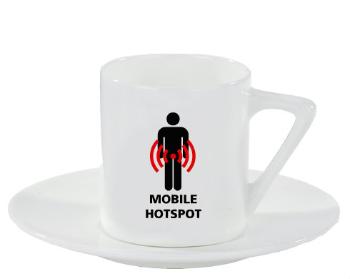 Espresso hrnek s podšálkem 100ml Mobile Hotspot