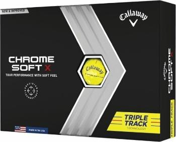 Callaway Chrome Soft X Yellow Triple Track Golfové míčky