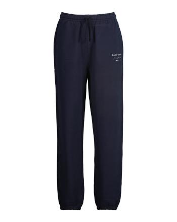 TEPLÁKY GANT RELAXED GRAPHIC SCRIPT SWEATPANTS EVENING BLUE