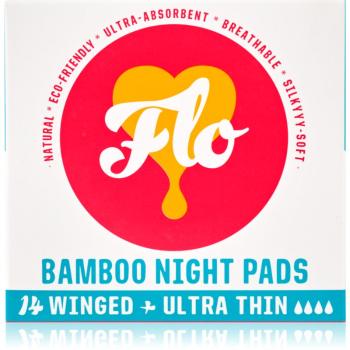 FLO Bamboo Night Pads vložky na noc 14 ks