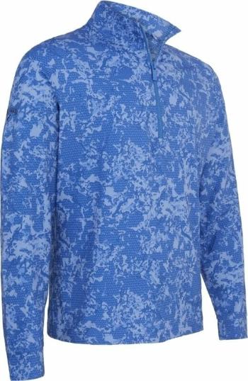 Callaway Camo Sun Protection 1/4 Zip Magnetic Blue M Sweatshirt