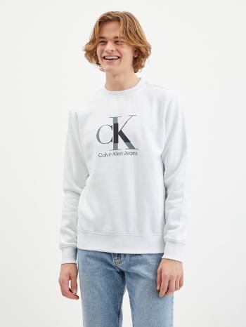 Calvin Klein Jeans Mikina Bílá