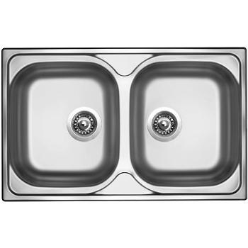 SINKS CLASSIC 800 DUO V 0,6mm matný (STSCLM80050026V)