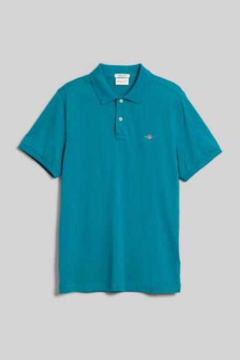 POLOKOŠILE GANT REG SHIELD SS PIQUE POLO OCEAN TURQUOSIE