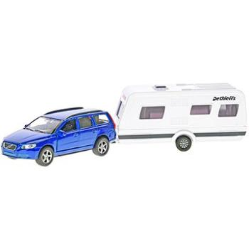 KIDSGLOBE Traffic Volvo V70 kov s karavanem 30 cm na zpětný chod v krabičce (MI520217)