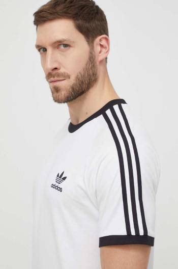 Bavlněné tričko adidas Originals Adicolor Classics 3-Stripes Tee bílá barva, IA4846