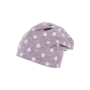 Sterntaler Čepice Slouch Beanie Dots Lilac