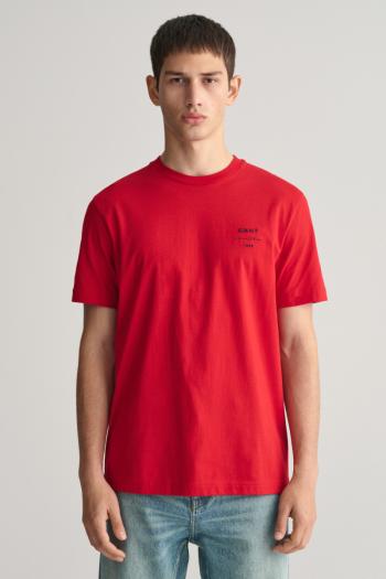 TRIČKO GANT LOGO SCRIPT SS T-SHIRT RUBY RED