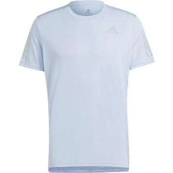 adidas OWN THE RUN TEE Pánské běžecké tričko, světle modrá, velikost