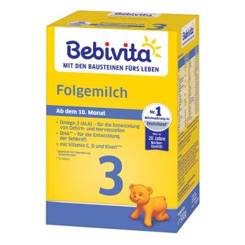 BEBIVITA Mléko 3 Instantní pokračovací mléčná výživa od uk. 9. měsíce, 500 g