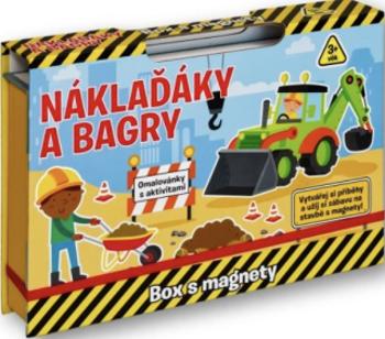 Náklaďáky a bagry Box s magnety