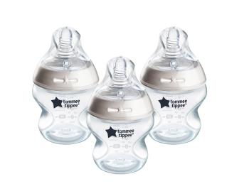 Tommee Tippee Natural Start Samosterilizační kojenecká lahev s Anti-Colic savičkou Pomalý průtok 0m+ 150 ml 3 ks