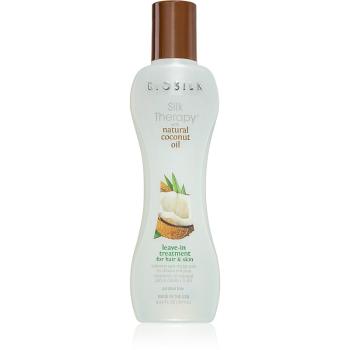 Biosilk Silk Therapy Natural Coconut Oil bezoplachová hydratační péče na vlasy a tělo 167 ml