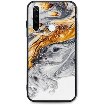 TopQ LUXURY Xiaomi Redmi Note 8T pevný Marble šedo-zlatý 46898 (Sun-46898)