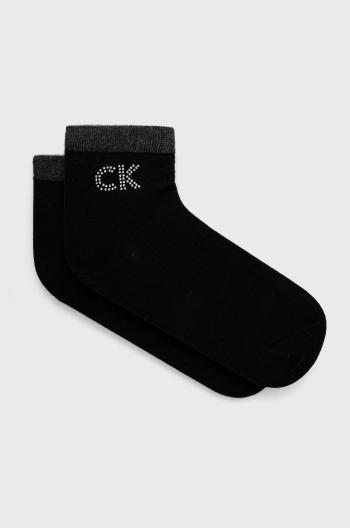 Ponožky Calvin Klein dámské, černá barva, 701218782