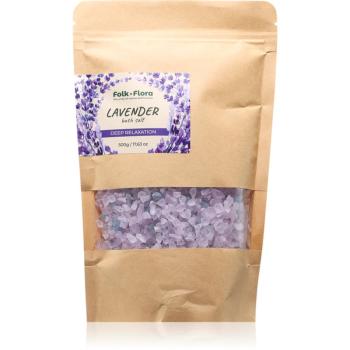 Folk & Flora Lavender relaxační koupelová sůl 500 g