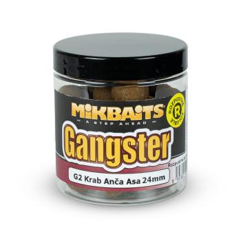 Mikbaits Rozpustné Boilies Gangster G2 Krab Ančovička Asa 250ml - 24mm