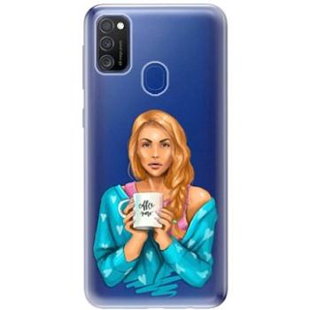 iSaprio Coffe Now - Redhead pro Samsung Galaxy M21 (cofnored-TPU3_M21)