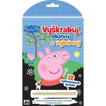 PRASÁTKO PEPPA VYŠKRABUJ, OBJEVUJ, VYBARVUJ PRASÁTKO PEPPA Kreativní set, mix, velikost