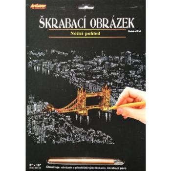 Škrabací obrázek - noční pohled