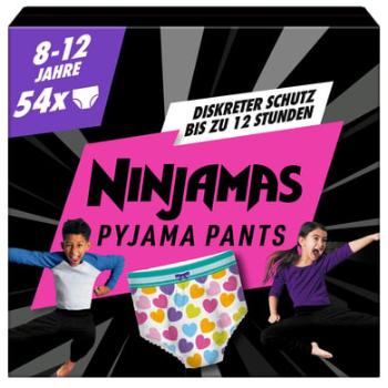 NINJAMAS Pyjama Pants Měsíční box pro dívky, 8-12 let, 54 kusů