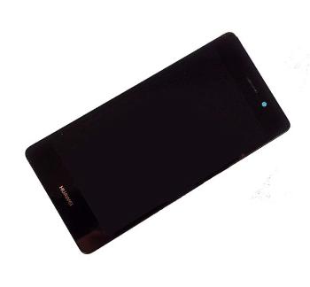 Huawei Ascend P8 kompatibilis LCD modul kerettel, OEM jellegű, fekete, Grade S+