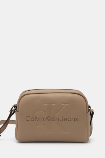 Kabelka Calvin Klein Jeans béžová barva, K60K612220