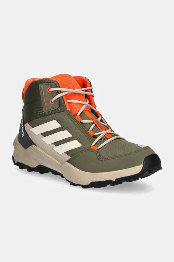 Dětské boty adidas TERREX TERREX AX4R MID zelená barva, IF6523