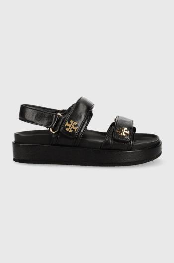 Kožené sandály Tory Burch Kira Sport dámské, černá barva, 144328-001