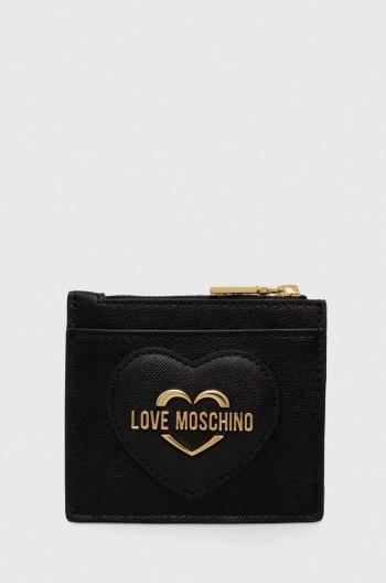 Peněženka Love Moschino černá barva