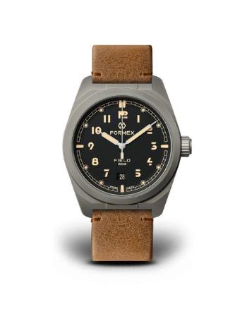 Formex Field Automatic Charcoal Leone Bolgheri Leather Strap 0660.1.6523.723