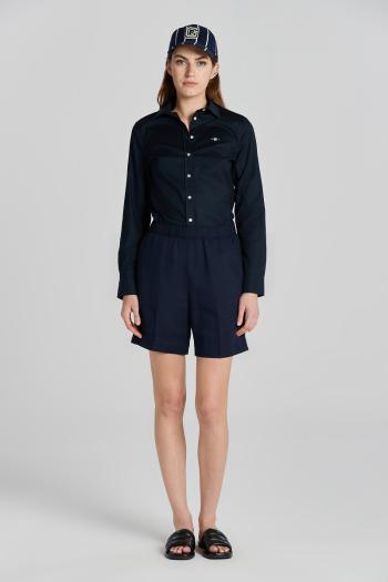 ŠORTKY GANT REL LINEN BLEND PULL ON SHORTS EVENING BLUE