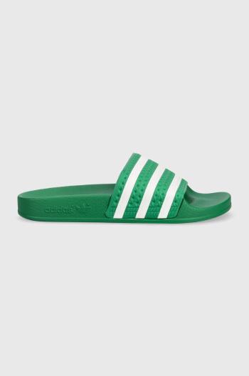 Pantofle adidas Originals Adilette dámské, zelená barva, IE9617