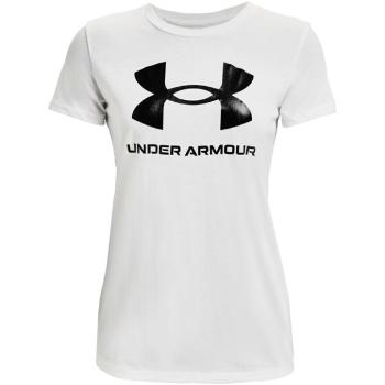 Under Armour LIVE SPORTSTYLE GRAPHIC SS Dámské triko, bílá, velikost