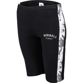 Russell Athletic BIKE PRINT SHORT Dámské šortky, černá, velikost