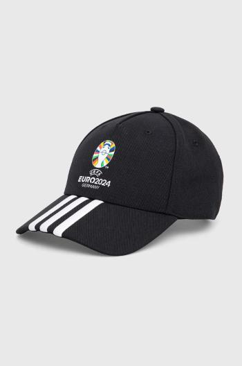 Kšiltovka adidas Performance Euro 2024 černá barva, s aplikací, IT3313