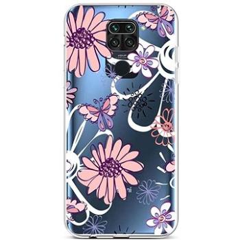 TopQ Xiaomi Redmi Note 9 silikon Flowers 50024 (Sun-50024)