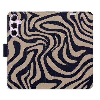 Flipové pouzdro iSaprio - Zebra Black 02 - Samsung Galaxy A55 5G