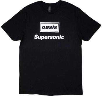 Oasis Tričko Supersonic Title Unisex Black M