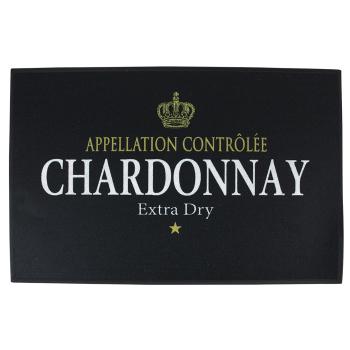 Černá podlahová rohožka Chardonnay wine - 75*50*1cm RARMWC