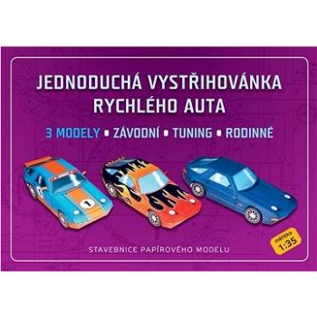 Jednoduchá vystřihovánka rychlého auta: Stavebnice papírového modelu (8594168990959)