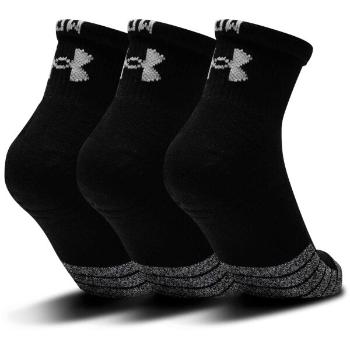 Under Armour HEATGEAR QUARTER 3PK Unisex ponožky, černá, velikost